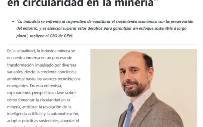 Juan Ignacio Guzmán, “Falta avanzar en circularidad en Minería”